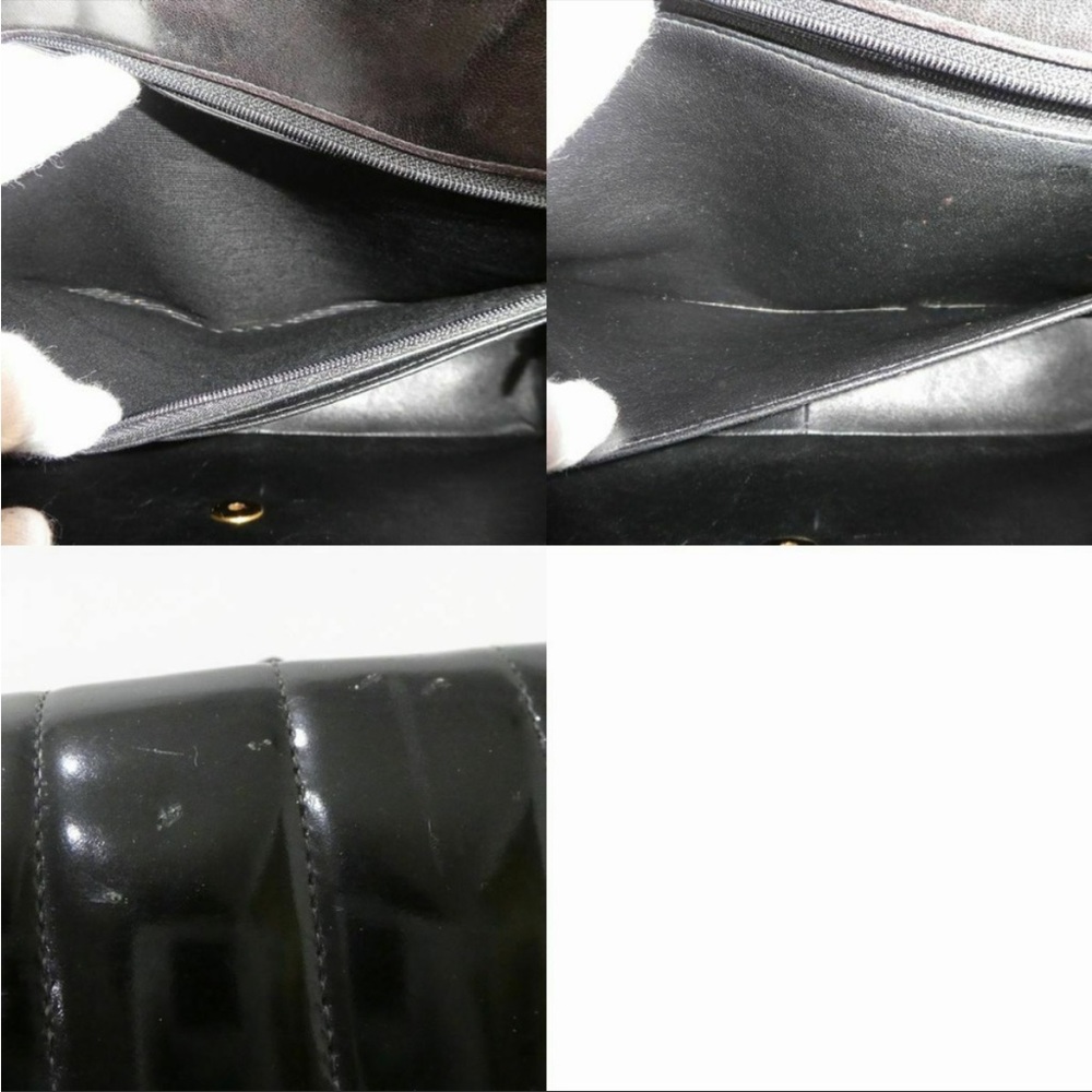 Chanel Vintage patent leather large CC Maxi jumbo 24k gold - Picture 8 of 13